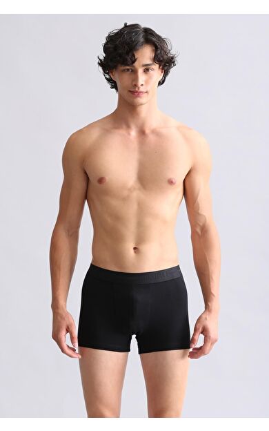 Mısırlı ORGANIC Pamuklu Compact Cotton Klasik Boxer Siyah