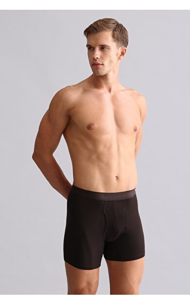 Mısırlı ORGANIC Pamuklu SPARTACUS PLUS PERFORMANCE Long Boxer Kahverengi