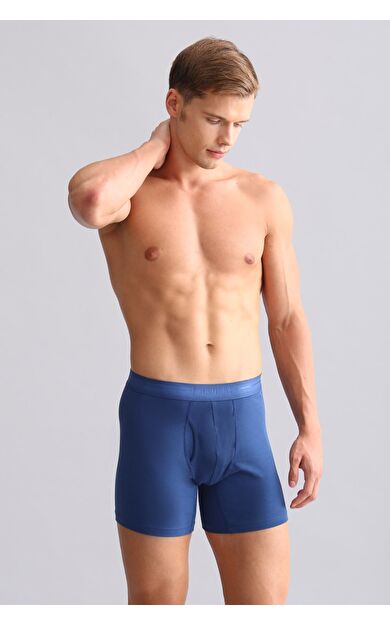 Mısırlı ORGANIC Pamuklu SPARTACUS PLUS PERFORMANCE Long Boxer Gece Mavisi