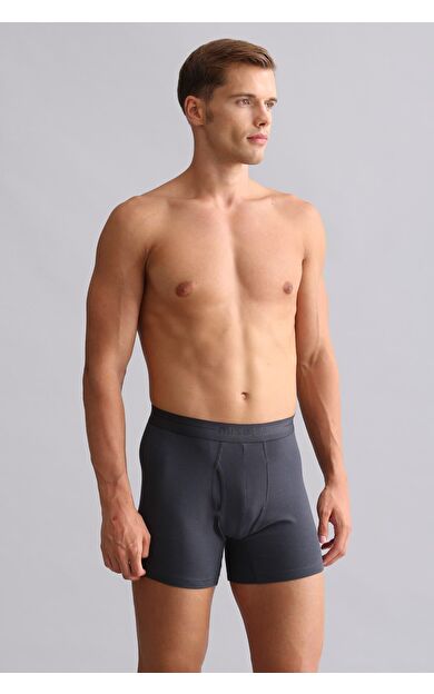 Mısırlı ORGANIC Pamuklu SPARTACUS PLUS PERFORMANCE Long Boxer Antrasit