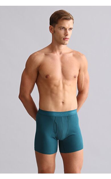 Mısırlı ORGANIC Pamuklu SPARTACUS PLUS PERFORMANCE Long Boxer Fit Green