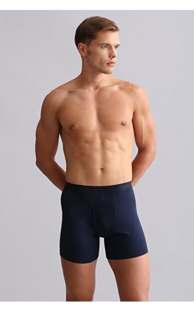 Mısırlı ORGANIC Pamuklu SPARTACUS PLUS PERFORMANCE Long Boxer Lacivert