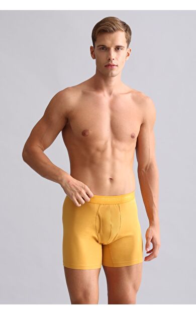 Mısırlı ORGANIC Pamuklu SPARTACUS PLUS PERFORMANCE Long Boxer Hardal