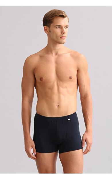 Mısırlı ORGANIC Pamuklu ZEUS LUXURY Regular Fit Metal Armalı Boxer Lacivert