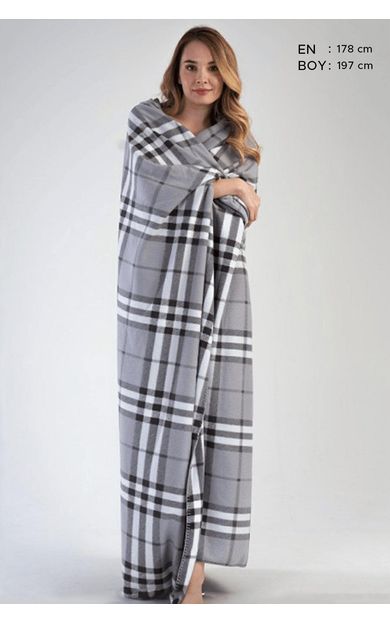 Mısırlı Unisex Polar Battaniye Gri