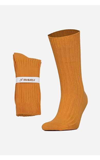 Mısırlı Unisex Pamuklu Bio Cotton Kışlık Soket Çorap Turuncu