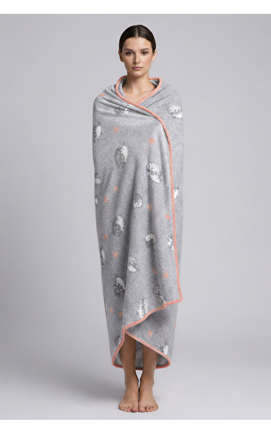 Mısırlı Unisex Polar Battaniye Gri