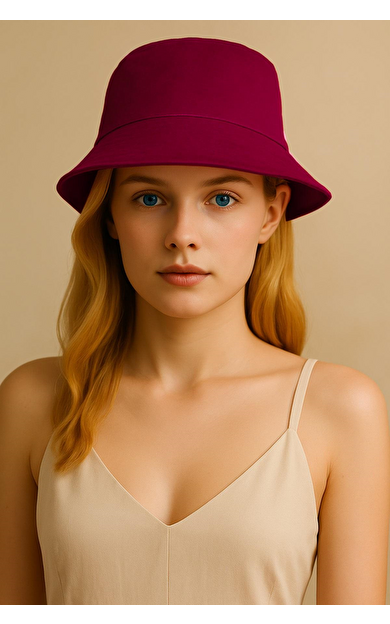 Mısırlı Unisex Safari Şapka Bordo