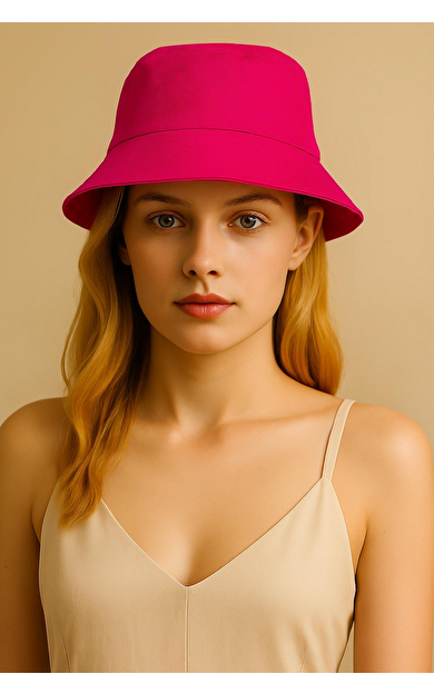 Mısırlı Unisex Safari Şapka Fuşya