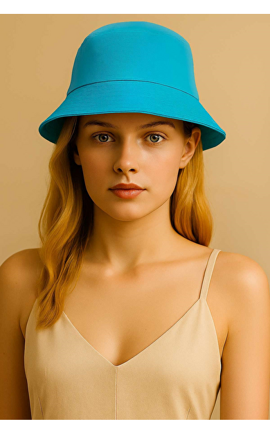 Mısırlı Unisex Safari Şapka Turkuaz