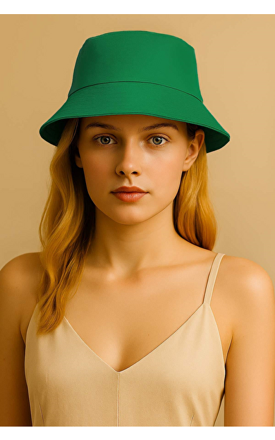 Mısırlı Unisex Safari Şapka Yeşil