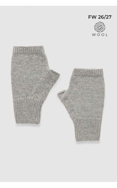 Mısırlı Unisex Yün Eldiven Gri