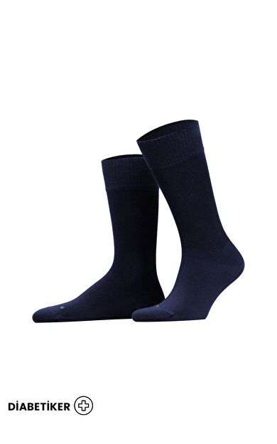 Unisex Diyabetik Bambu Soket Çorap Lacivert