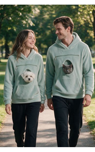 Unisex Pati Kucağı Sweatshirt Mint
