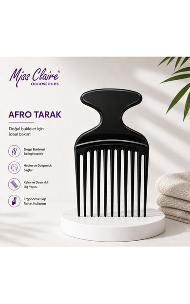 MISS CLAIRE Afro Tarak No:01 Siyah