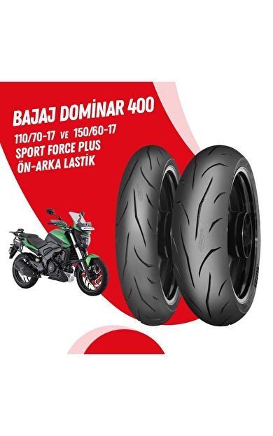 BAJAJ DOMİNAR 400 MİTAS SPORT FORCE + LASTİK TAKIMI 110/70-17 + 150/60-17