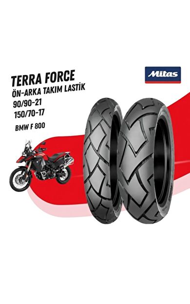 Bmw F800 Mitas 90/90-21 + 150/70-17 Terra Force Ön - Arka Takım Lastik