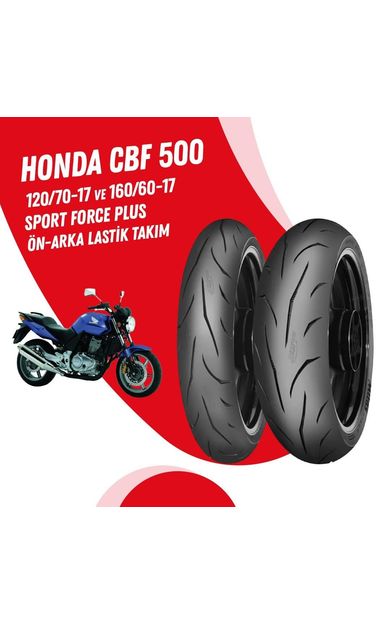 HONDA CBF 500 MİTAS SPORT FORCE + LASTİK TAKIMI 120/70-17 + 160/60-17