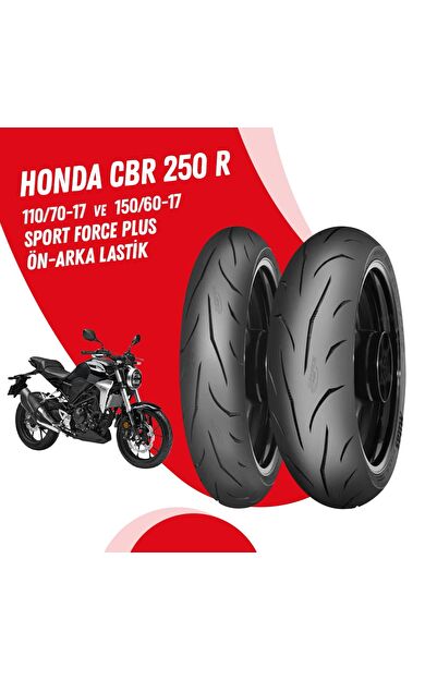 HONDA CBR 250 R MİTAS SPORT FORCE + LASTİK TAKIMI 110/70-17 + 150/60-17