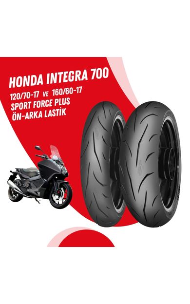 HONDA INTEGRA 700 MİTAS SPORT FORCE + LASTİK TAKIMI 120/70-17 + 160/60-17