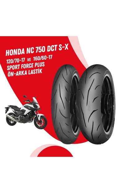 HONDA NC 750 DCT S-X MİTAS SPORT FORCE + LASTİK TAKIMI 120/70-17 + 160/60-17