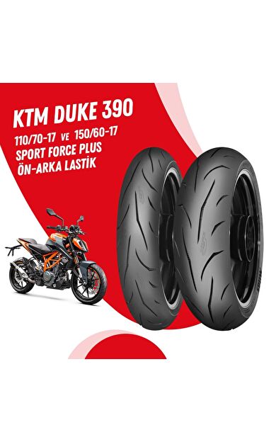 KTM DUKE 390 MİTAS SPORT FORCE + LASTİK TAKIMI 110/70-17 + 150/60-17
