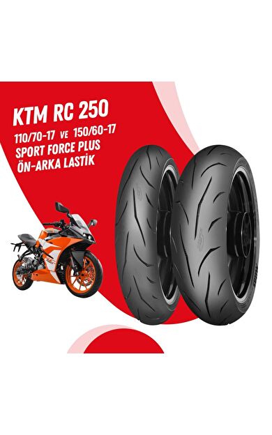 KTM RC 250 MİTAS SPORT FORCE + LASTİK TAKIMI 110/70-17 + 150/60-17