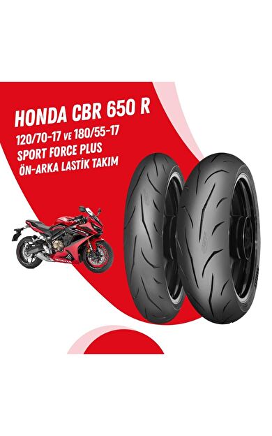 MİTAS 120/70-17 + 180/55-17 SPORT FORCE + LASTİK TAKIMI HONDA CBR 650 R UYUMLU