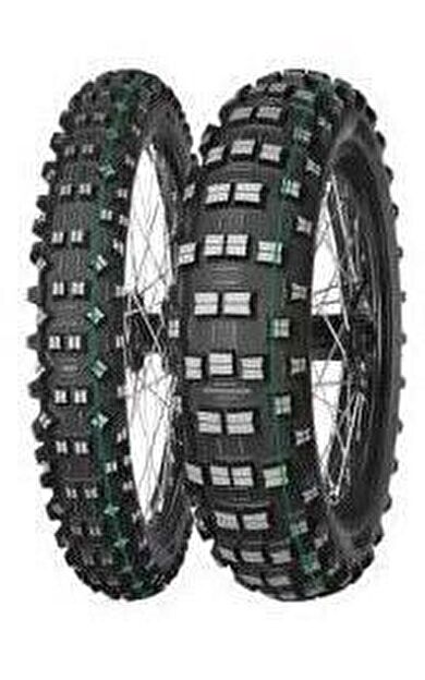 Mitas Terra Force-EF Lastik Takımı – 90/90-21 + 140/80-18  2 Yeşil Çizgi – Super Soft