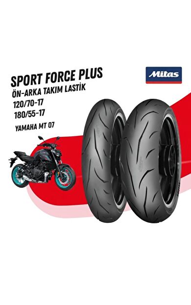 Yamaha Mt 07 Mitas Sport Force+ Takım 120/70-17 - 180/55-17 Set