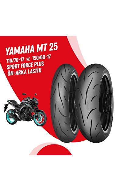 YAMAHA MT 25 MİTAS SPORT FORCE + LASTİK TAKIMI 110/70-17 + 150/60-17