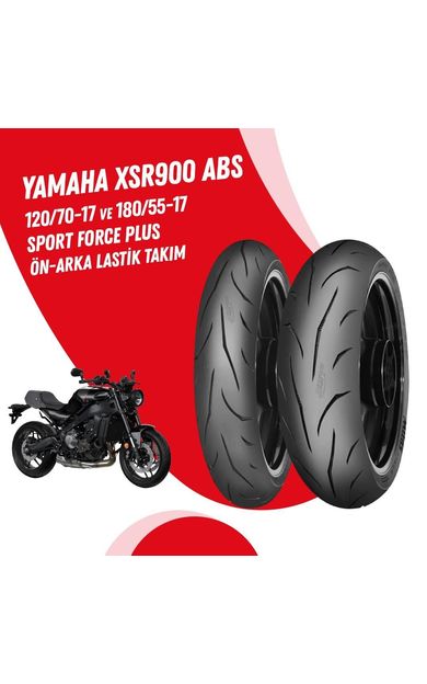 YAMAHA XSR 900 MİTAS 120/70-17 + 180/55-17 SPORT FORCE + LASTİK TAKIMI