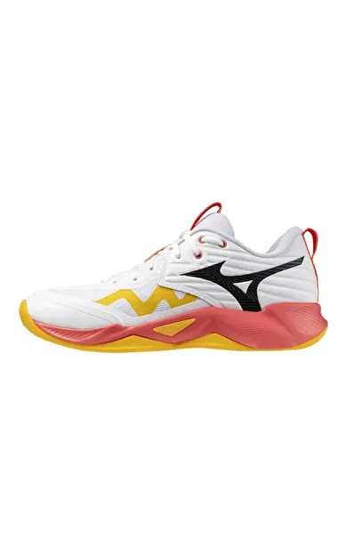 Wave Momentum Pro Unisex Voleybol Ayakkabısı Beyaz / Turuncu