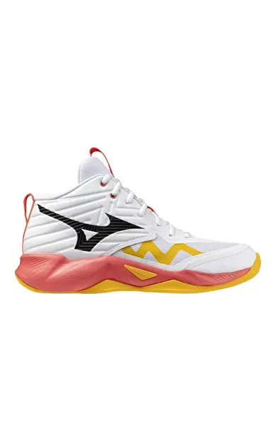 Wave Momentum Pro MID Unisex Voleybol Ayakkabısı Beyaz / Turuncu