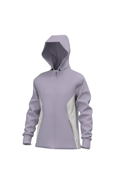 Athletics Kadın Kapüşonlu Fermuarlı Sweatshirt Lila