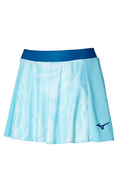 Charge Printed Flying Skirt Kadın Etek Mavi