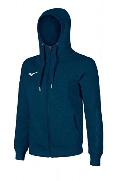 Mizuno Sweat Fermuarlı Kapüşonlu Erkek Sweatshirt Lacivert