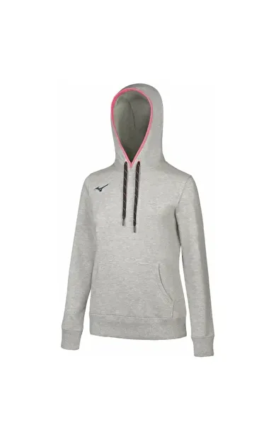 Mizuno Sweat Kapüşonlu Kadın Sweatshirt Gri