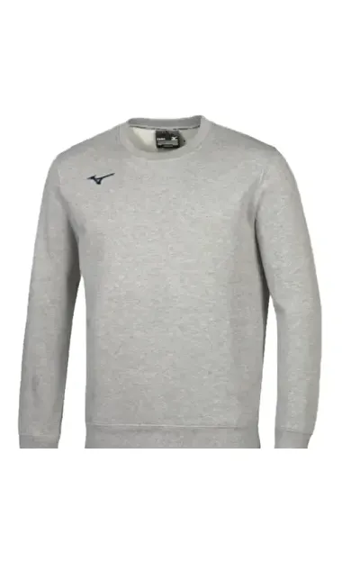 Mizuno Terry Crew Erkek Sweatshirt Gri