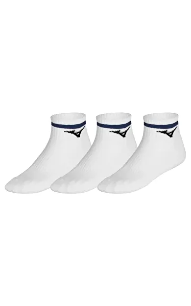 Mizuno Training Mid With Line 3P Çorap Beyaz