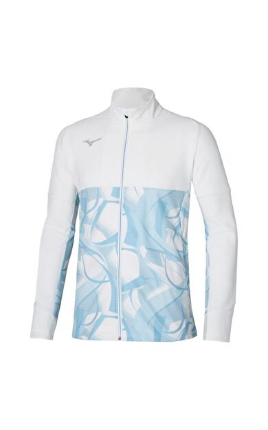 Paris Athlete Hybrid Warm Up Jacket Erkek Rüzgarlık Beyaz / Desenli