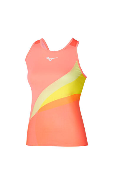 Release Printed Tank Kadın Kolsuz Tişört Turuncu