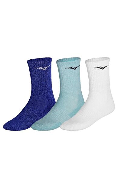 Training 3P Socks Unisex Çorap Beyaz/Yeşil/Mavi