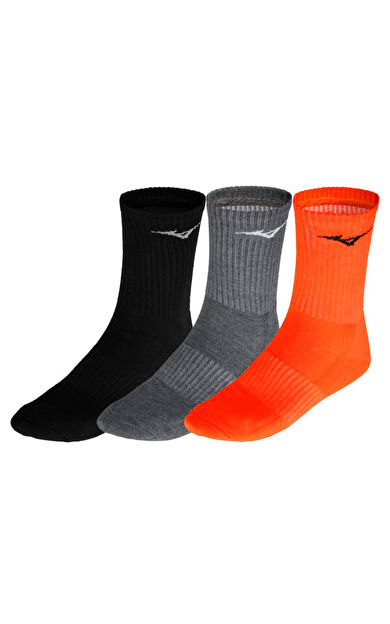 Training 3P Socks Unisex Çorap Siyah/Gri/Turuncu
