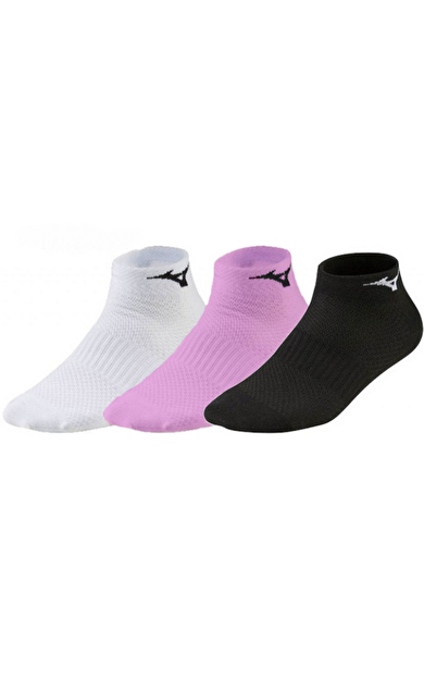 Training Mid 3P Unisex Çorap Siyah/Beyaz/Pembe