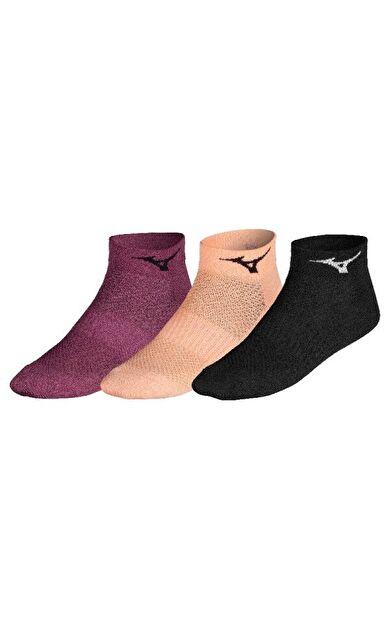 Training Mid 3P Unisex Çorap Siyah / Sarı / Mor
