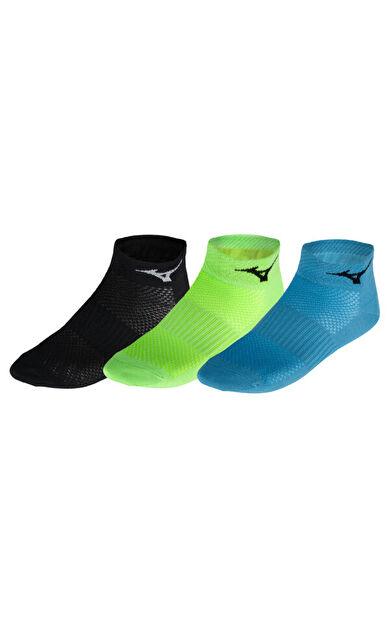 Training Mid 3P Unisex Çorap Siyah/Yeşil/Mavi