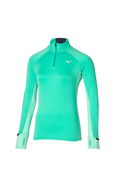 Warmalite Kadın Yarım Fermuarlı Sweatshirt Yeşil