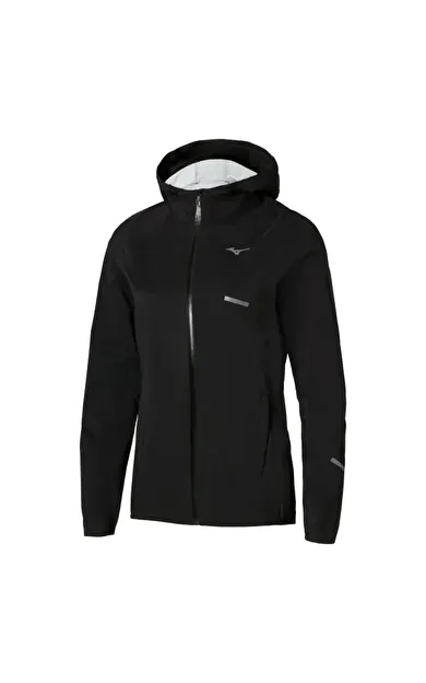 Waterproof 20K Hooded Jacket Kadın Yağmurluk Siyah