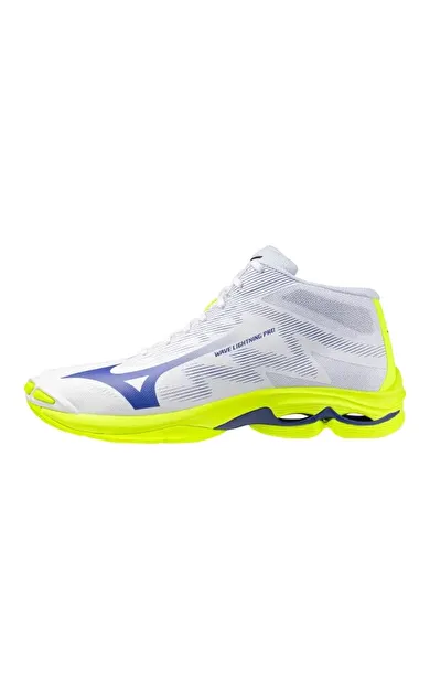 Wave Lightning Pro MID Unisex Voleybol Ayakkabısı Beyaz / Sarı